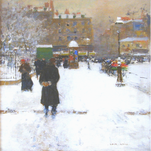 Le Square du Temple, Paris in winter